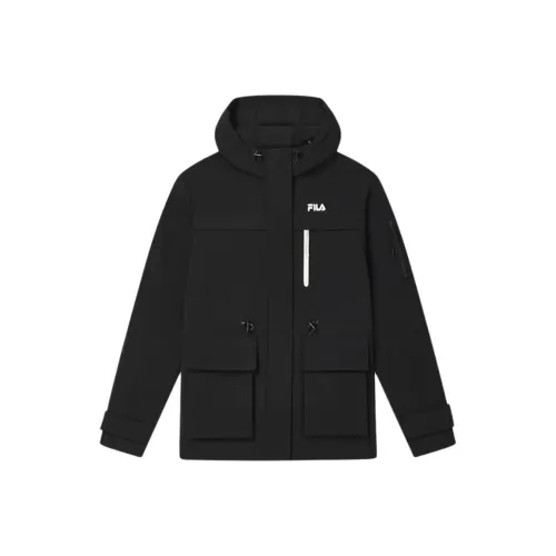 FILA HERITAGE Пуховик Женский Глубокий Черный