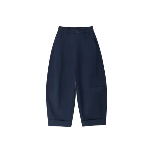 Giordano Повседневные брюки Женские Midnight Blue Black