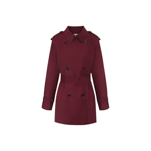 BBLLUUEE Тренчкот Женский Анкора Красный