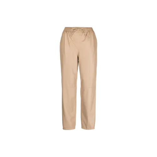 Yves Salomon Песочно-бежевые Женские Повседневные Брюки