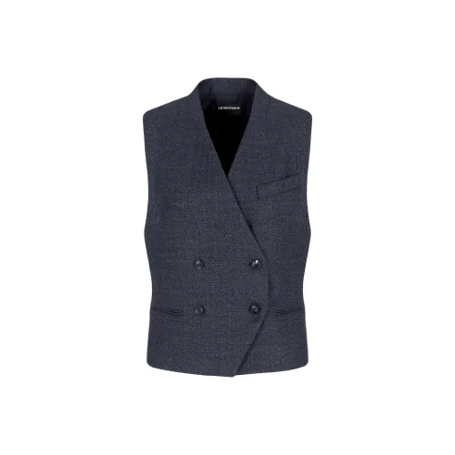 EMPORIO ARMANI FW24 Жилет Женские Темно-синий