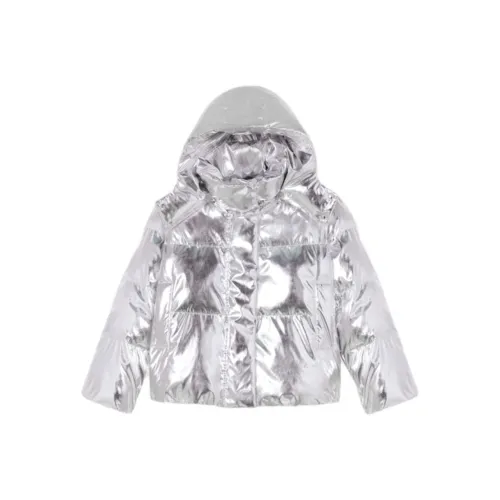 Maje Хлопковый пуховик Женская серебряная