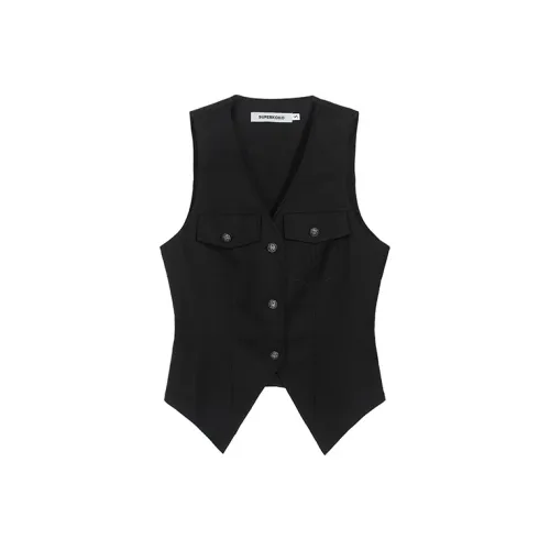 PASSCODIO Черные Женские Жилеты