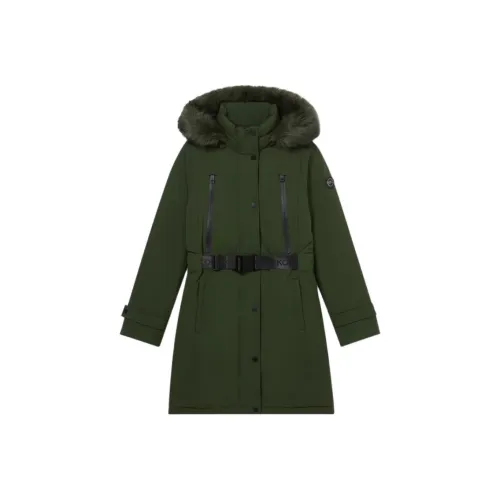 MICHAEL KORS FW23 Хлопковый пуховик Женский Зеленый