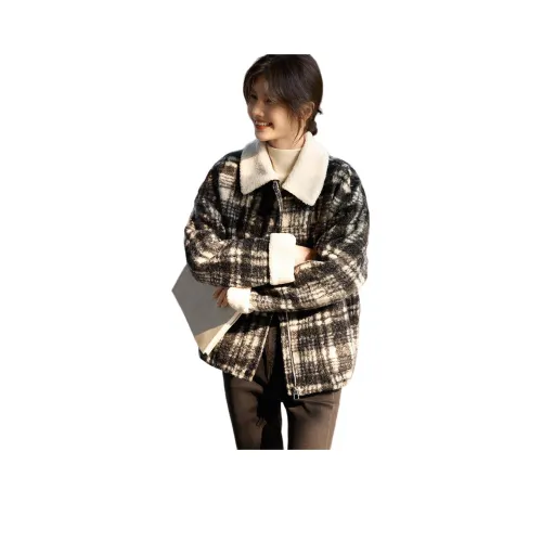 XWI Velvet Feel Пальто Женское Серый Бежевый