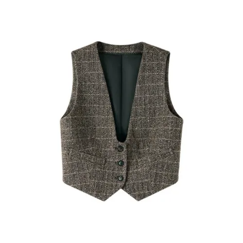 SHUXI Hawk Спина Коричневый Женские Жилеты