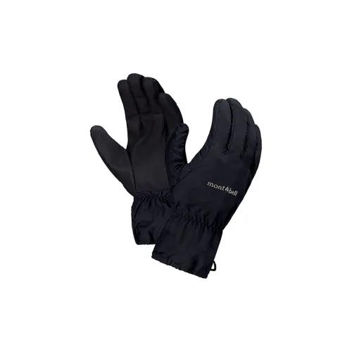 MONTBELL Нейлон Тафта Синтетическая кожа Перчатки Унисекс Черный