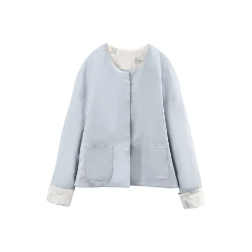 A paradise for awakening Укороченное пальто женское синее