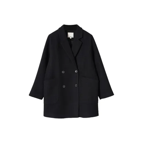 ZIMO Черное Женское Пальто