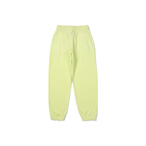 FILA Неоново-желтые Женские Повседневные Брюки