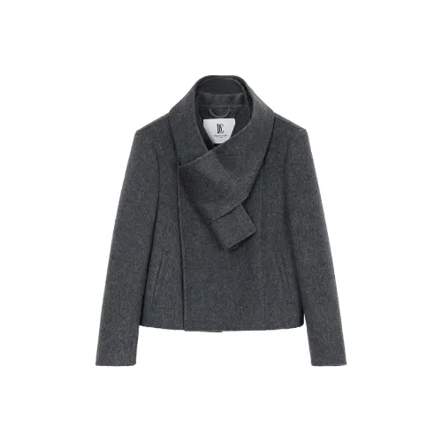 NancyCavally Вельвет Feel Пальто Женское Серое