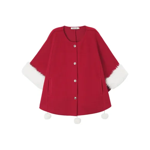 fabric pig Красный Плащ Женские Плащи