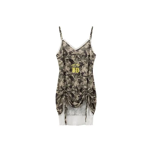 CHUU Жилет Женские Камуфляж Зеленый