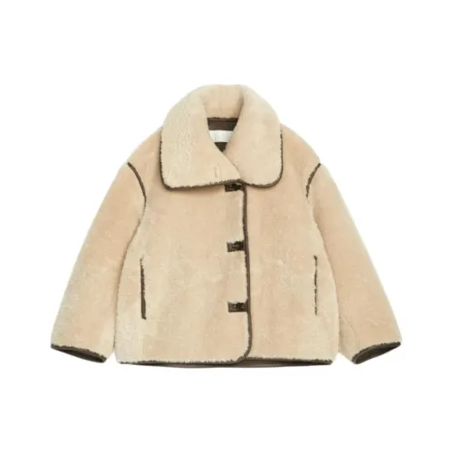 ARKET Вельвет Feel Пальто Женское Бежевый