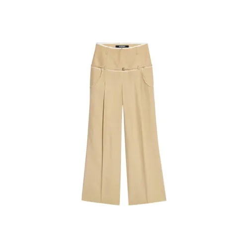 Jacquemus Экрю Женские Повседневные Брюки
