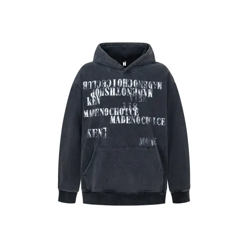 WAYHWEI Зимний свитшот унисекс черный