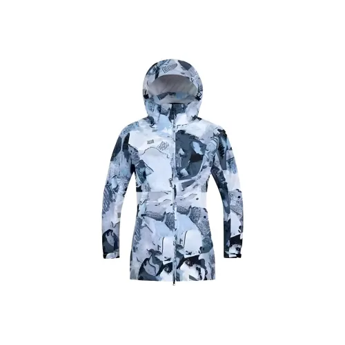 TOREAD Ветровка Женская Масляные Картины Чернильно-Синий С принтом