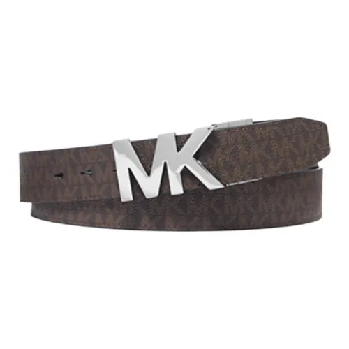 MICHAEL KORS Холст, Деним, Покрытый холст, Полиуретан, Полиэстер, Аксессуары для часов Ремни Коричневый Мужской