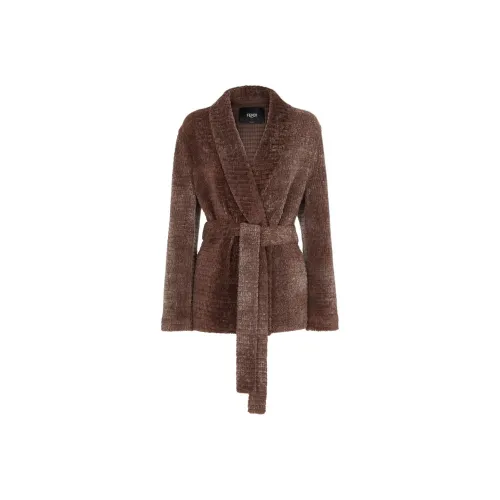 FENDI Коричневый Женские меховые изделия