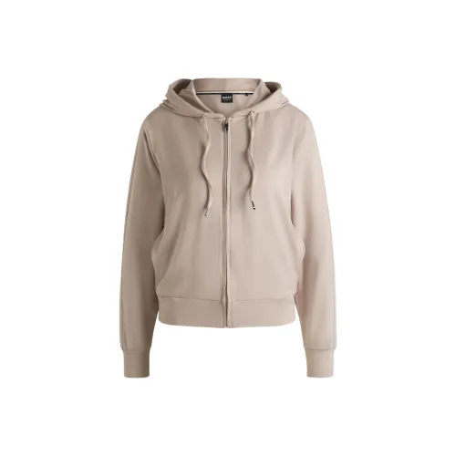 HUGO BOSS Толстовка Женская Светлый Бежевый
