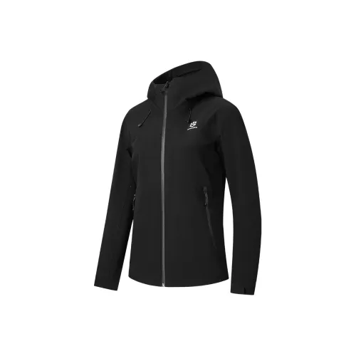 QIAODAN Mountain God Series Черные Женские Ветровки