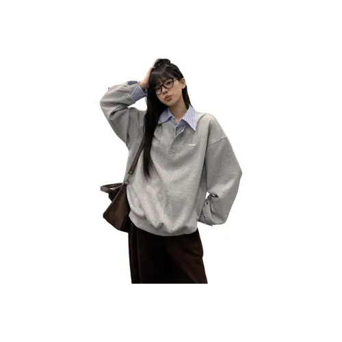 YEARNED Свитшот Женский Серый