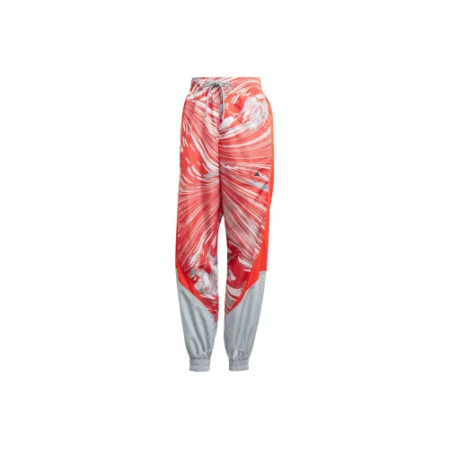 Adidas Printed Woven Track Брюки Повседневные брюки Женские Светло-сине-серый Semi Impact Апельсин