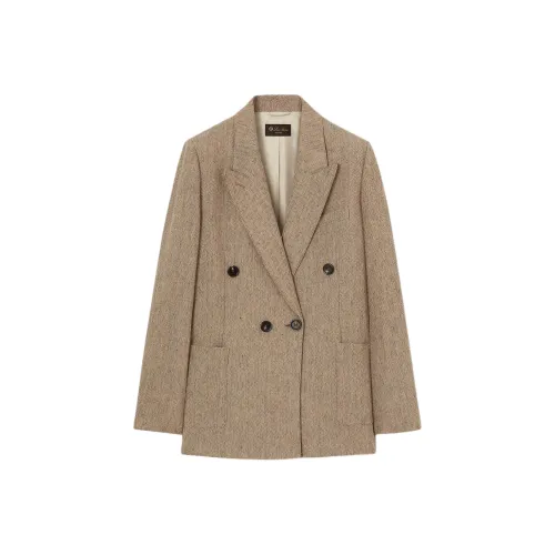 Loro Piana Бизнес-костюм Пальто Женское Коричневое