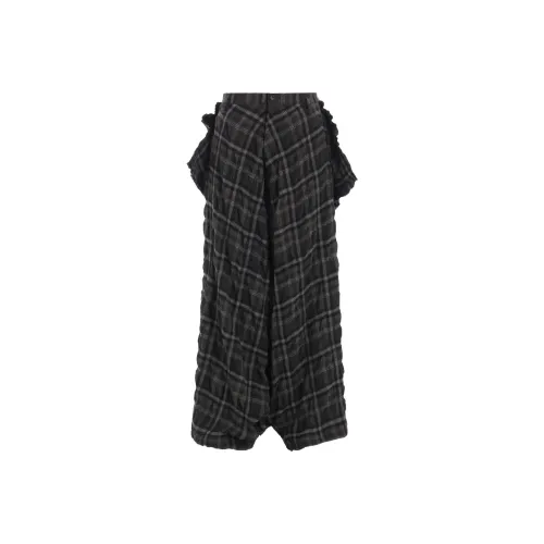 Yohji Yamamoto FW24 Повседневные брюки Женские Коричневый