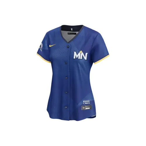 nike x MLB Minnesota Twins Бейсбольная куртка Max Kepler Женская Королевский синий