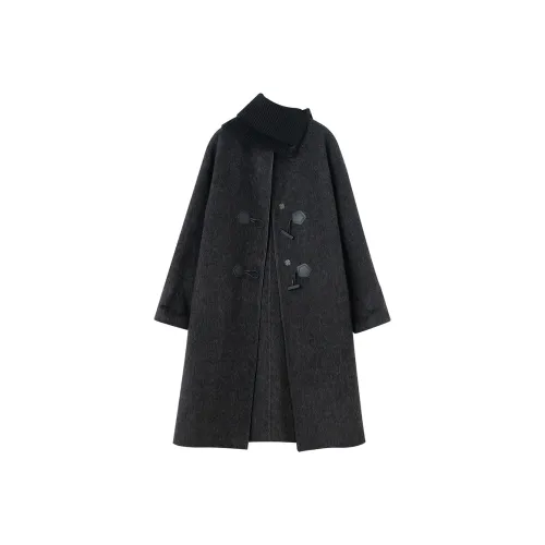 SOON FLOWER Куртка Женская Темно-черный Серый