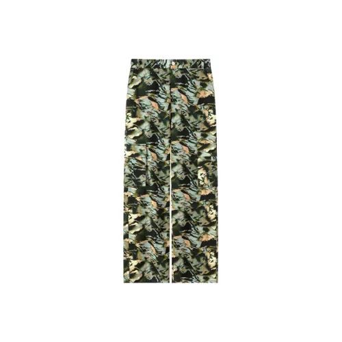 NO ONE ELSE Повседневные брюки Унисекс Камуфляж Зеленый