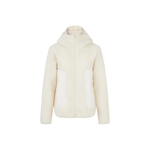 HOKA ONE ONE Бархат Feel Куртка Женская Цвет Слоновая кость