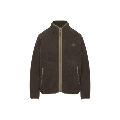 ARITZIA TNA Polartec® Термический Pro® Воротник-туника ZIP UP Бархат Feel Пальто Женские Богатый Мокко BRN Богатый Мокко