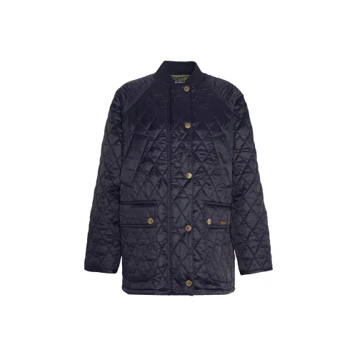 BARBOUR Хлопковый пуховик женский черный