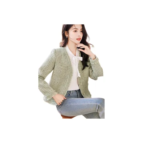 Like The Age Of Water Вельвет Feel Пальто Женское Зеленый