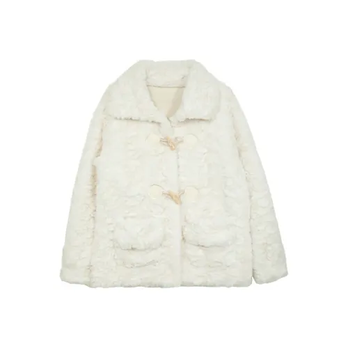 Incolore Бархат Feel Пальто Женское Белое