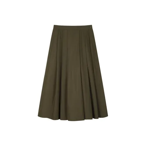 Muji Хаки зеленый Женские Повседневные Брюки