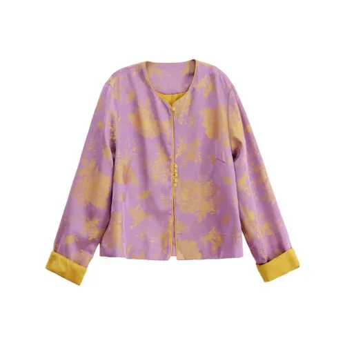 Aoaifu Весенний Осенний Бизнес Костюм Пальто Унисекс Фиолетовый