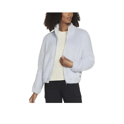 Skechers Go SNUGGLE® SHINE Шерпа Бархат feel Пальто Женское Синий