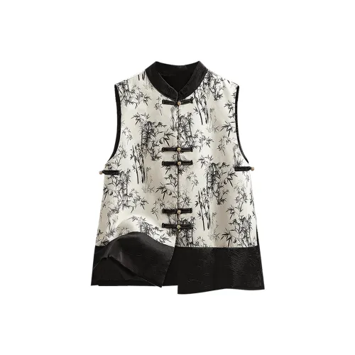 Cypress House Черный Бамбук Лес Женские Жилеты