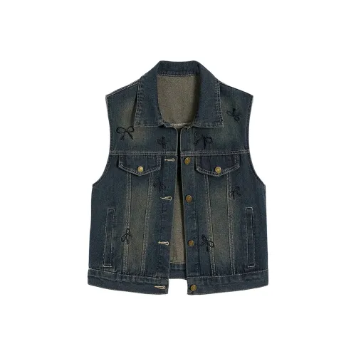 TOUCH Жилет Женские Vintage Темно-синий