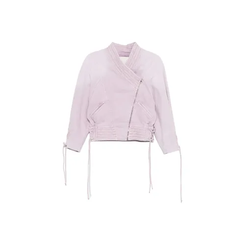 ISABEL MARANT Светло-розовый Женские Джинсовые Куртки