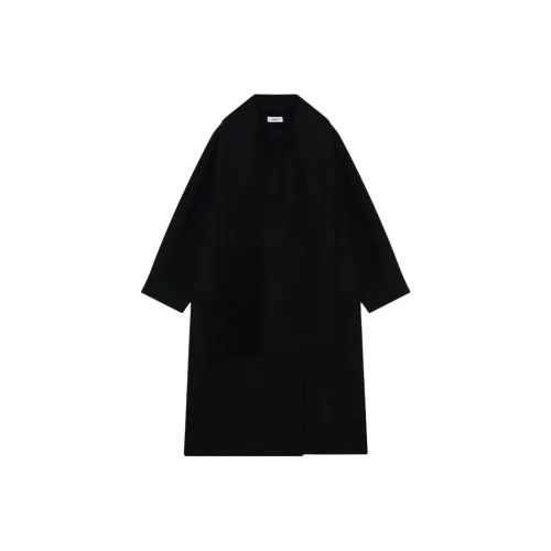 ETHOS Шаль Длинное Пальто Женское Черное