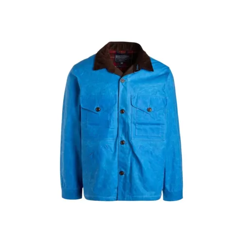MANIFATTURA CECCARELLI FW25 Work Куртка Куртки Пальто Мужской Средний Темно-синий