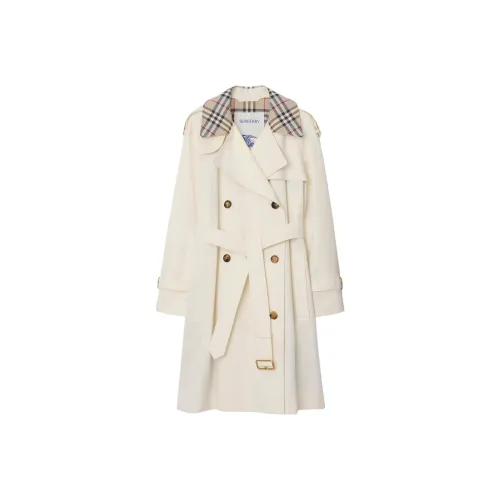 Burberry Trench SS25 Тренчкот Женский Белый