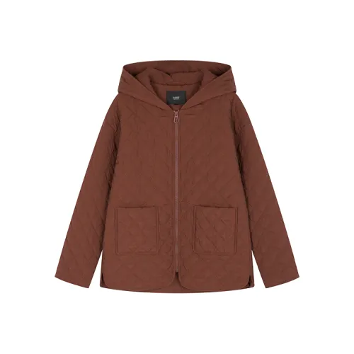 Mo Han Yi Mei Хлопковый пуховик женский темно-красный