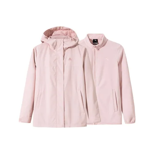 ANTA Outdoor Collection Водонепроницаемый и Ветрозащитный Ветровка Женская Soft and Tender Розовый