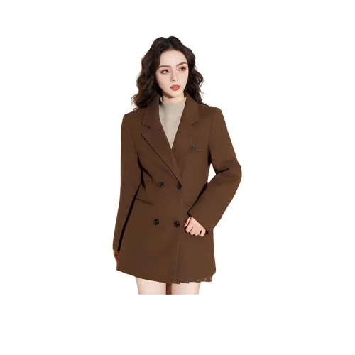 FAWENXIANGZI Бизнес-костюм женский кофе