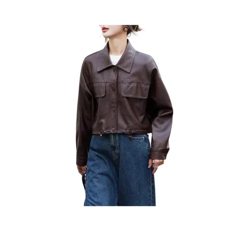 Aoaifu Женские кожаные куртки